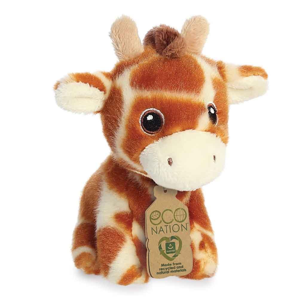 Aurora Eco Nation Recycled Plastic Mini Giraffe Teddy Right Picture