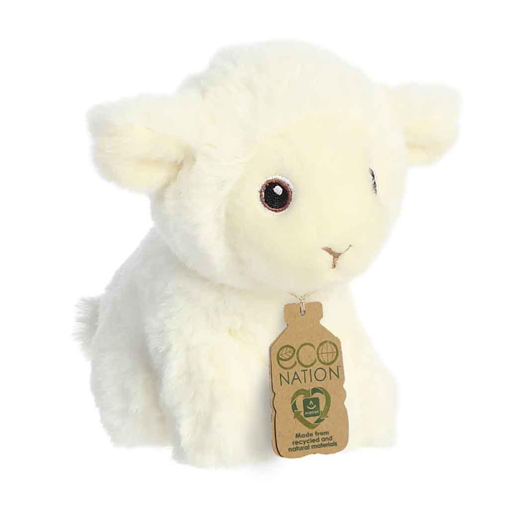 Aurora Eco Nation Recycled Plastic Mini Lamb Teddy Right Picture