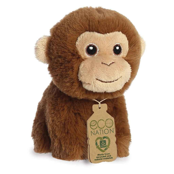 Aurora Eco Nation Recycled Plastic Mini Monkey Teddy Right Picture