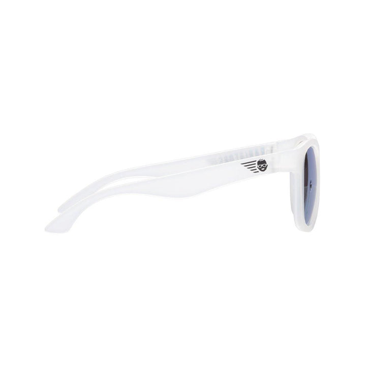 Babiators blue series navigator sunglasses in the ice breaker white side picture