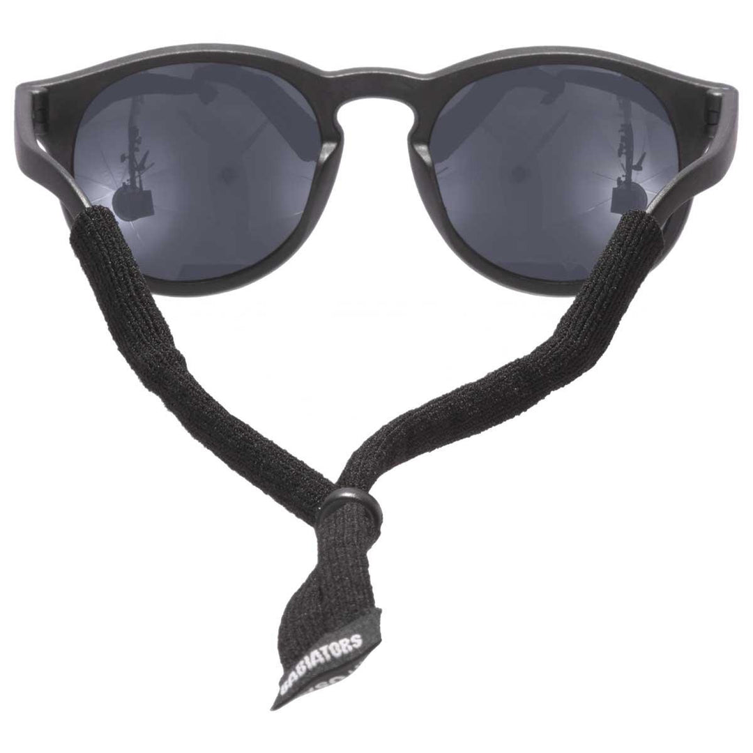 Babiators fabric strap in black rear on sunglasses