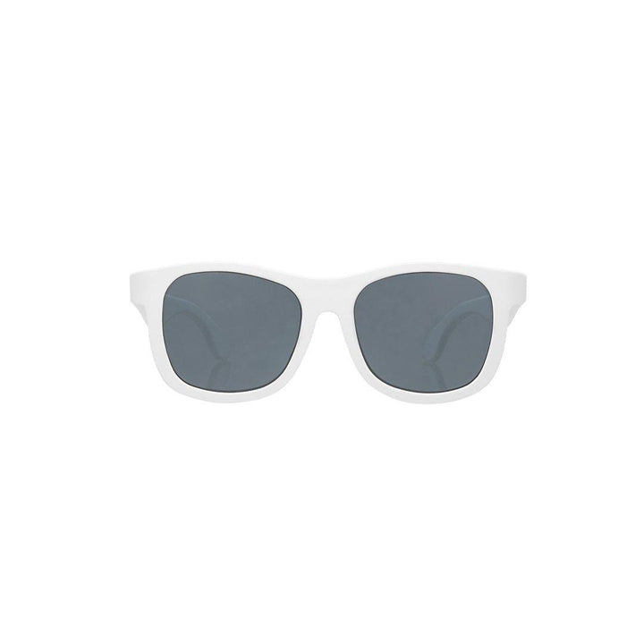 Babiators original navigator sunglasses in wicked white colour front picture