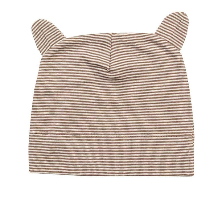 Little Tots Toys Organic Hat with Ears in Mocha Colour