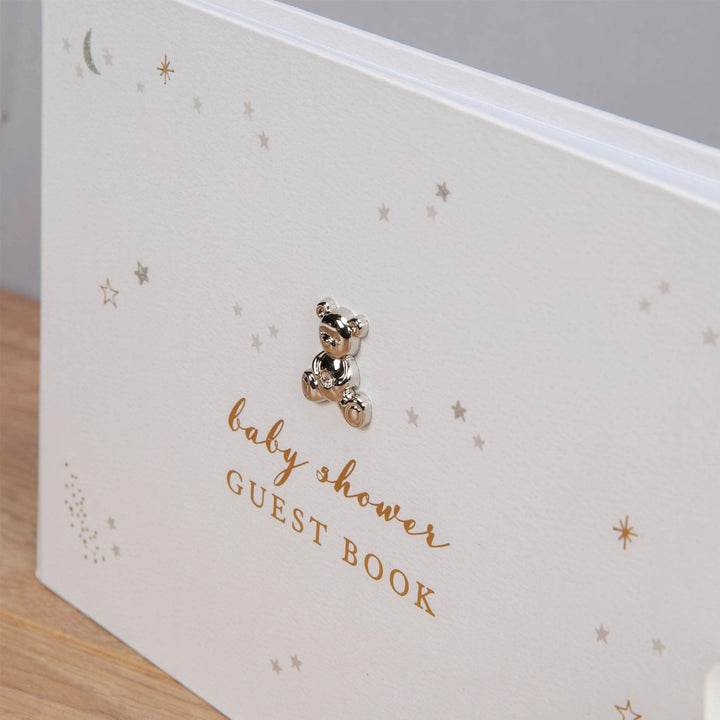 Bambino Little Star Baby Shower Guest Book Front Detail Picture