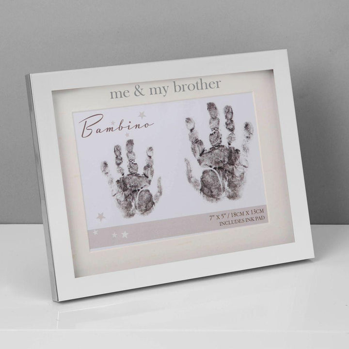 Bambino Me & My Brother Hand Print Frame