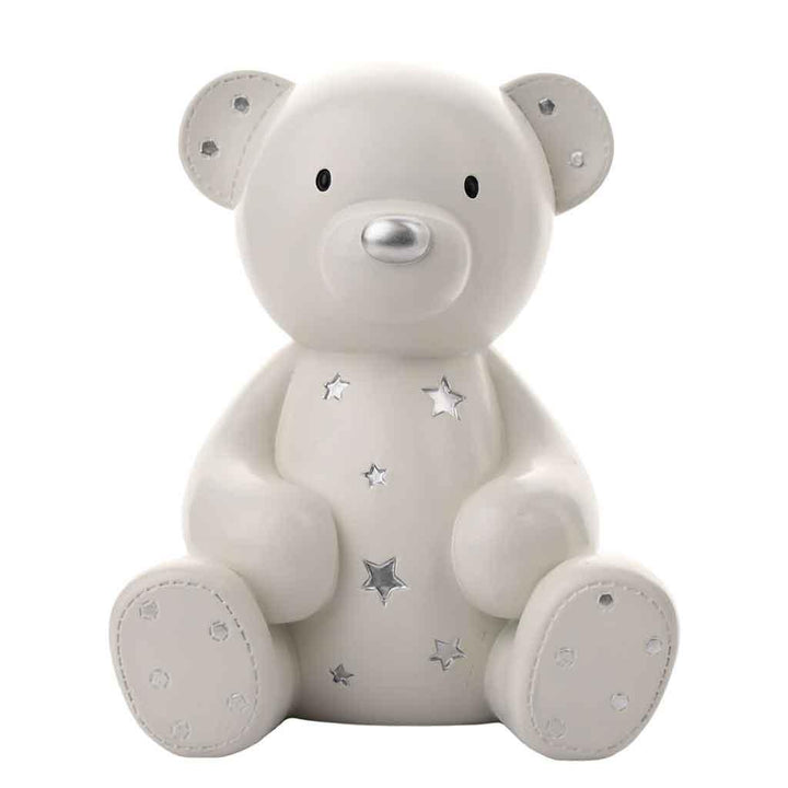 Bambino Teddy & Starts White Large Money Box Main Picture