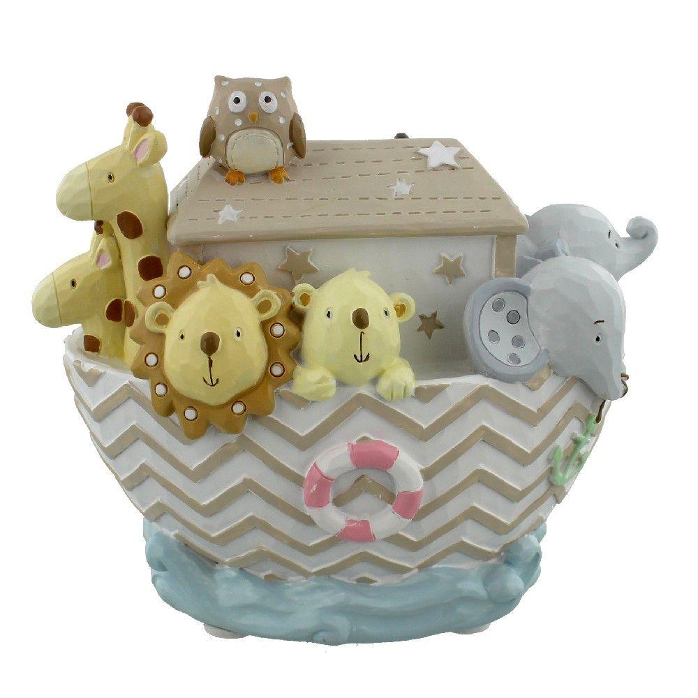 Celebrations Noahs Ark Boat Resin Money Box Front Picture