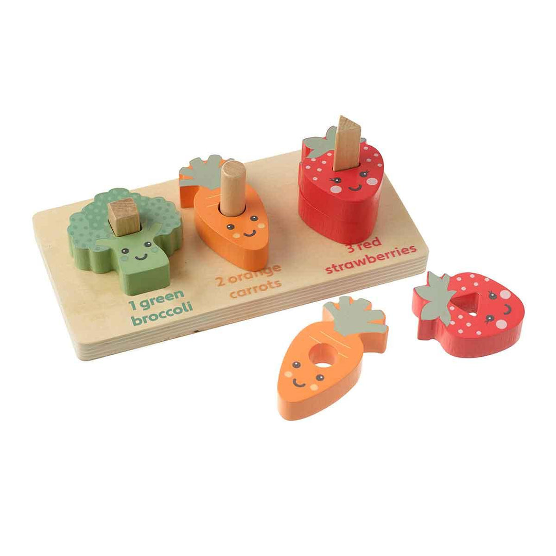 Orange Tree Toys Wooden Counting Veggies Details Picture