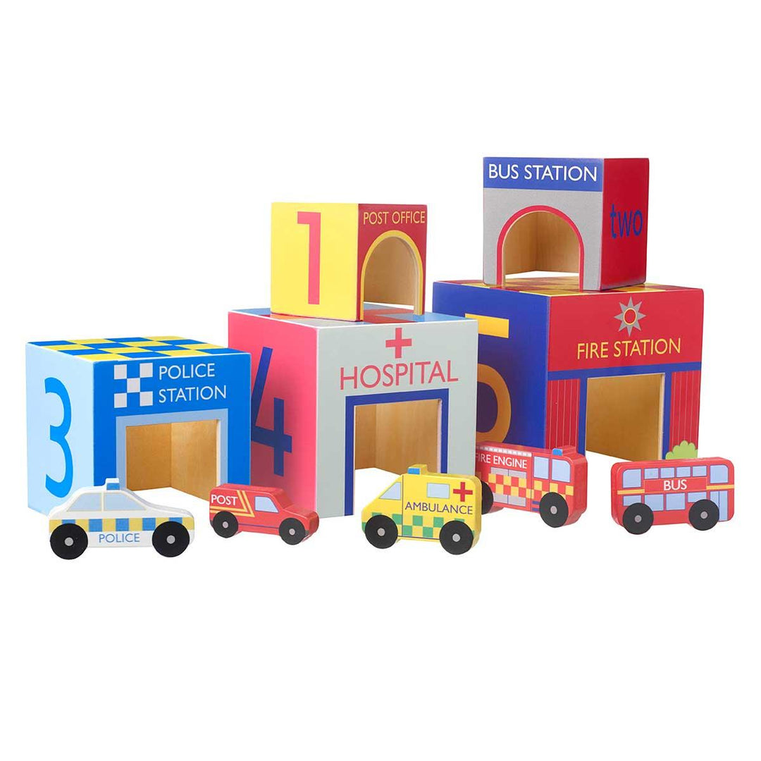 Orange Tree Toys Wooden Emergency Stacking Cubes Main Picture