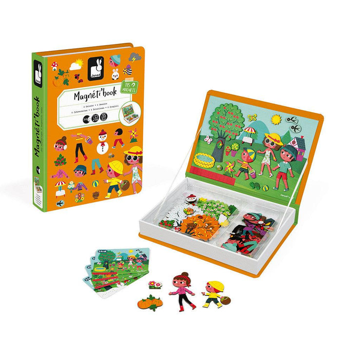 Janod Four Seasons Magneti'book Pieces And Box Picture