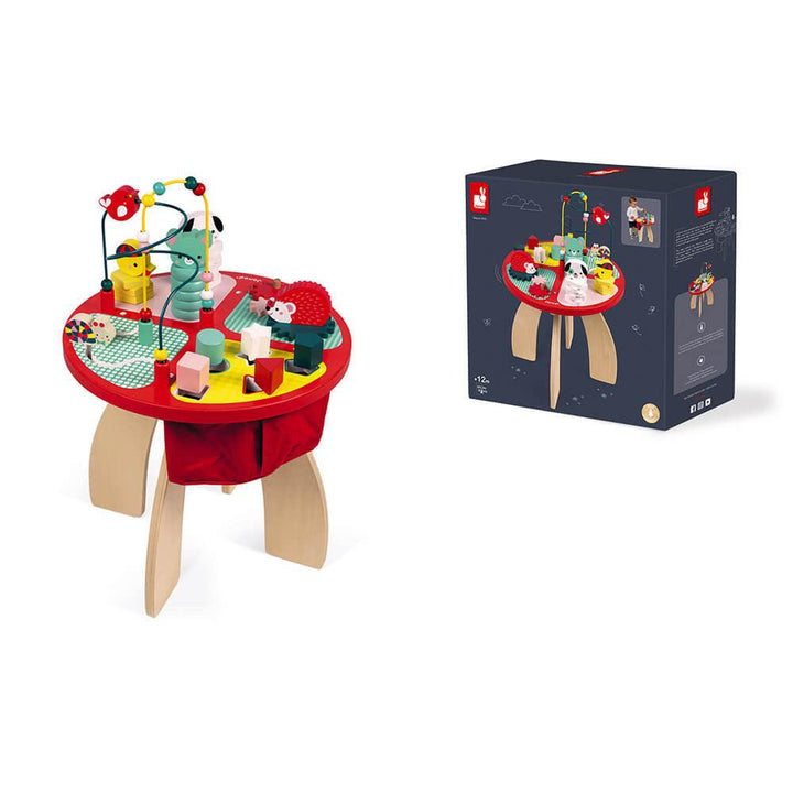 Janod Wooden Baby Forest Activity Table And Box Picture