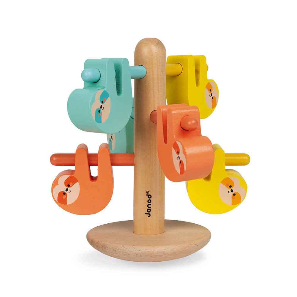 Janod (in association with WWF) wooden coloured sloth balancing game main picture