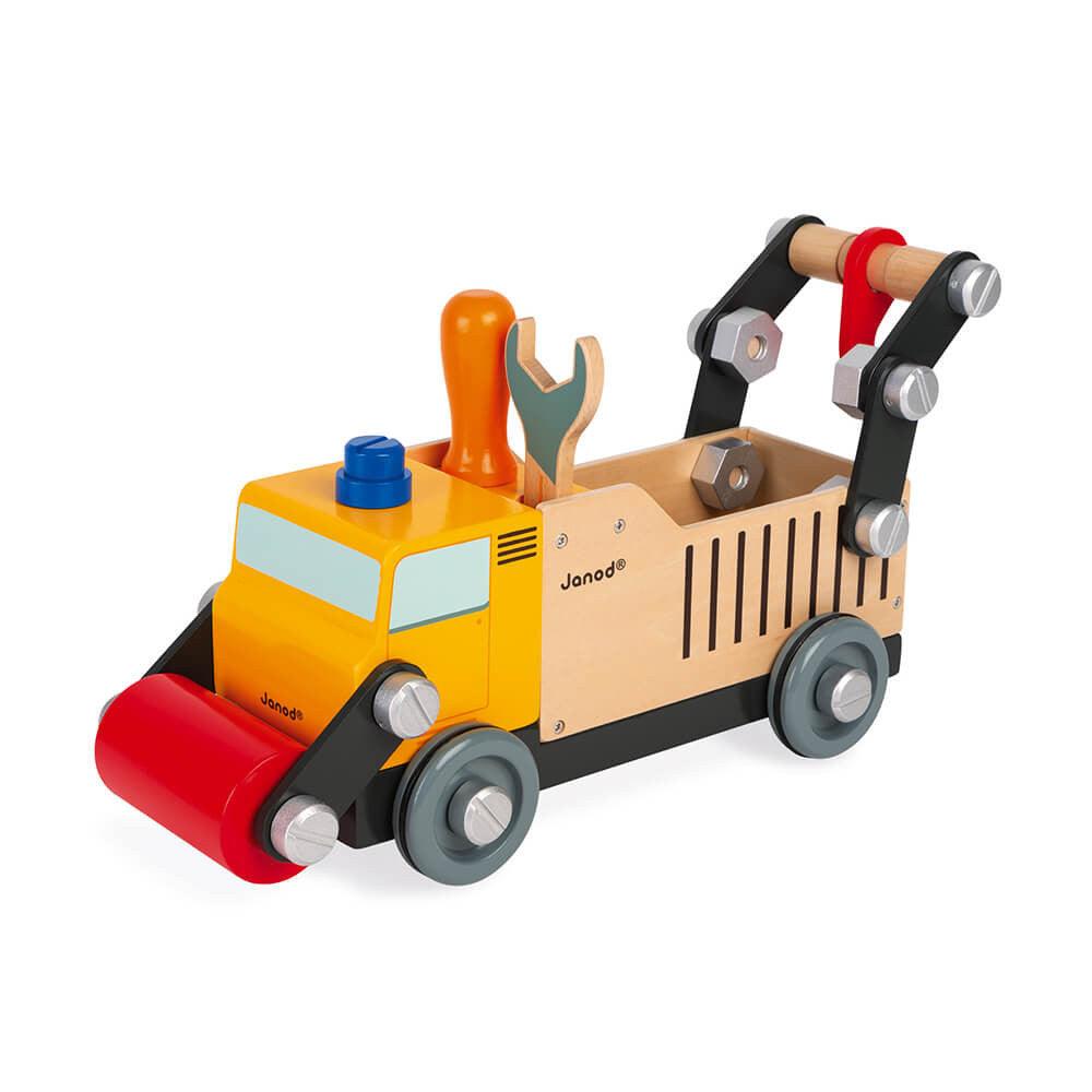 Janod Wooden Brico'Kids DIY Builders Truck with Roller Picture