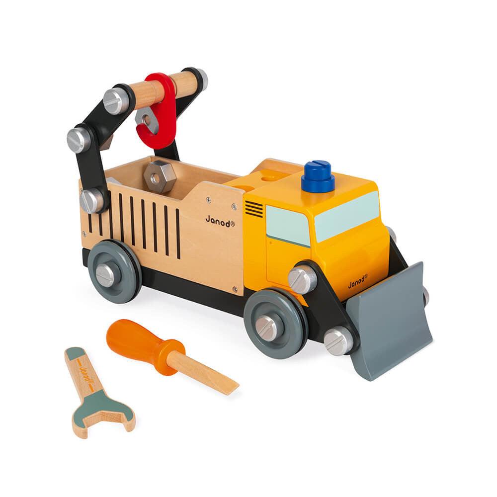 Janod Wooden Brico'Kids DIY Builders Truck and Tools Picture