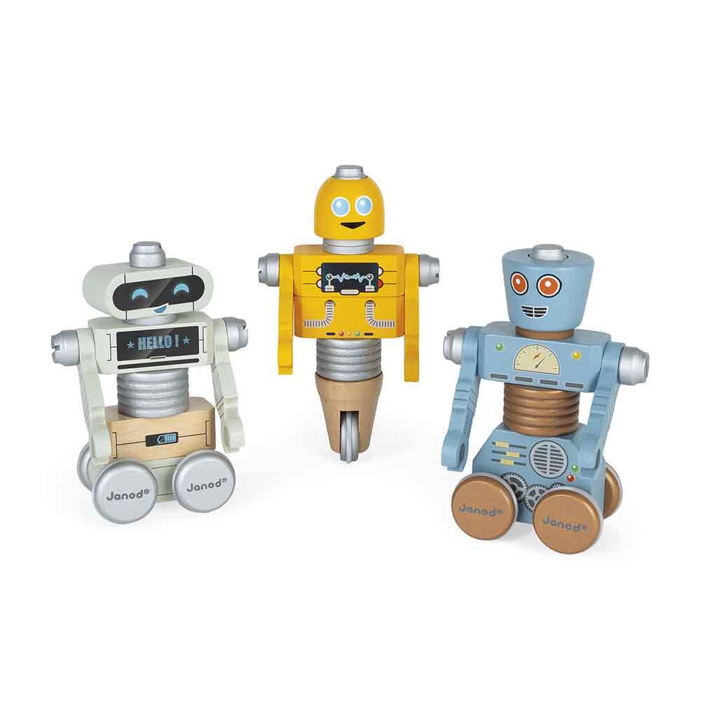 Janod Wooden Brico'Kids DIY Robots Main Picture