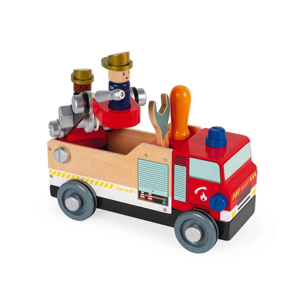 Janod Wooden Brico'Kids DIY Fire Truck Main Picture