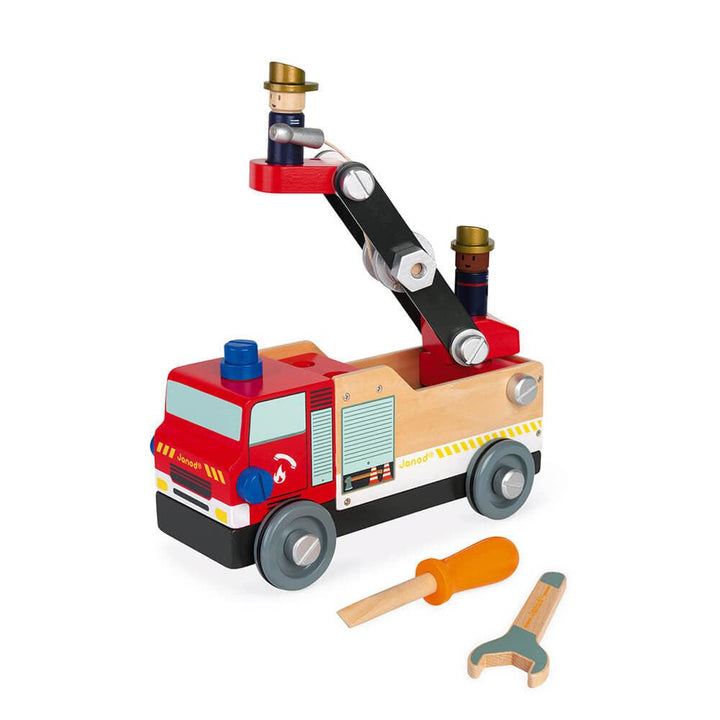 Janod Wooden Brico'Kids DIY Fire Truck and Tools Picture