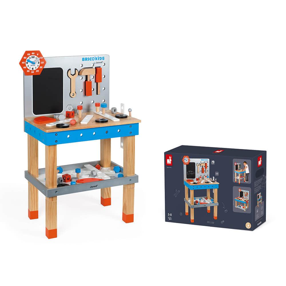 Janod Wooden Brico'Kids Giant Magnetic Workbench and Box Picture