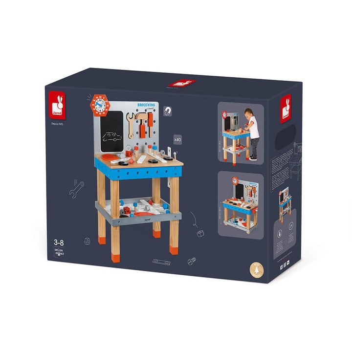 Janod Wooden Brico'Kids Giant Magnetic Workbench Box Picture