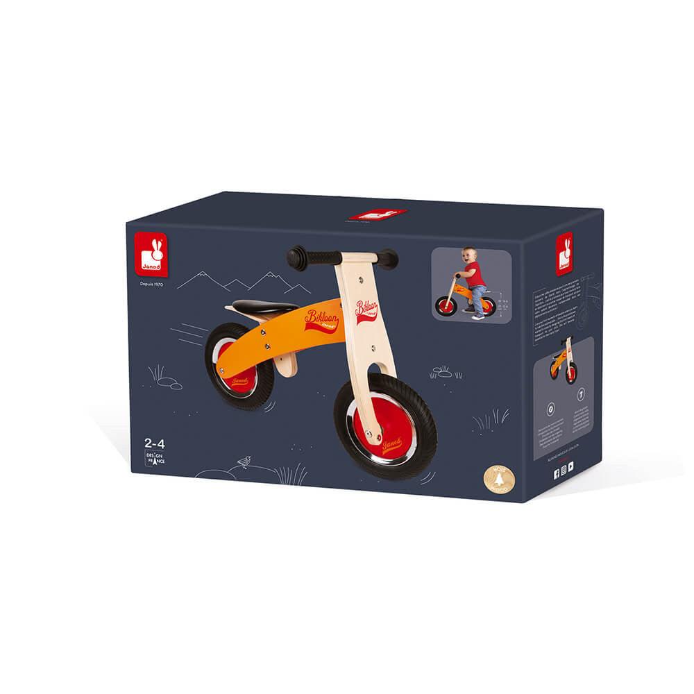 Janod My First Orange and Red Little Bikloon Balance Bike Box Picture