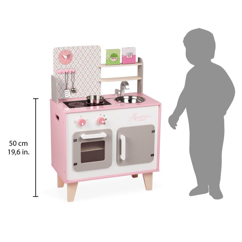 Janod Wooden Macaron Cooker Kitchen Dimensions Picture