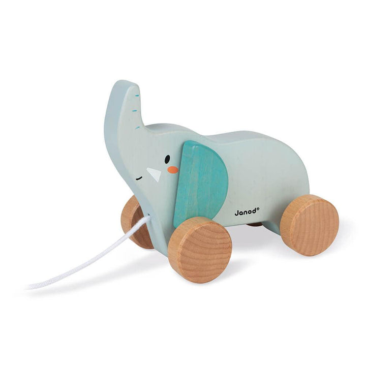 Janod (in association with WWF) wooden pull-along elephant side picture