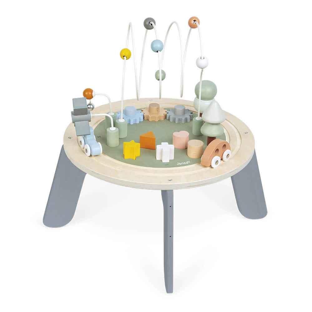 Janod Wooden Sweet Cocoon Activity Table Back Picture