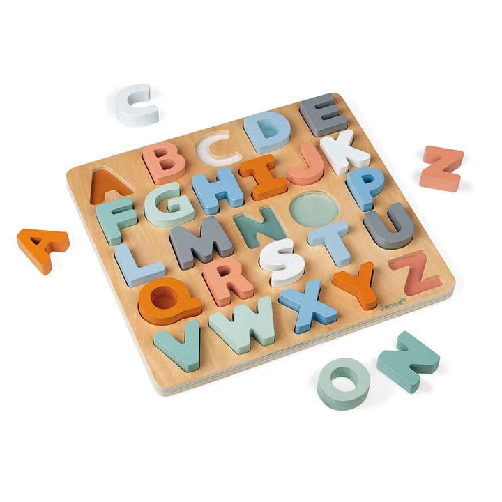 Janod Wooden Sweet Cocoon Alphabet Puzzle Main Picture