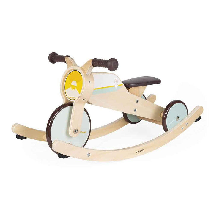 Janod FSC Wooden 2 in 1 Rocking Tricycle Side Picture