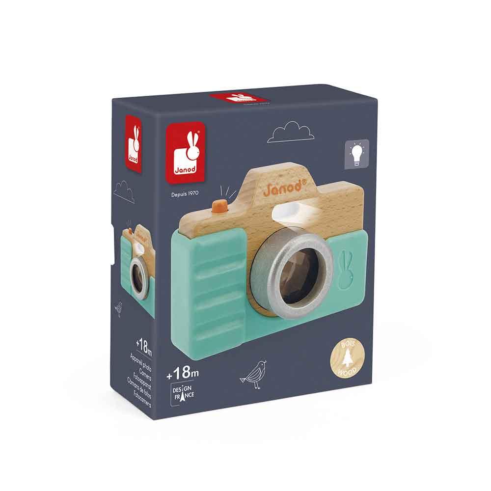 Janod Wooden Camera with Silicone Cover Box Picture