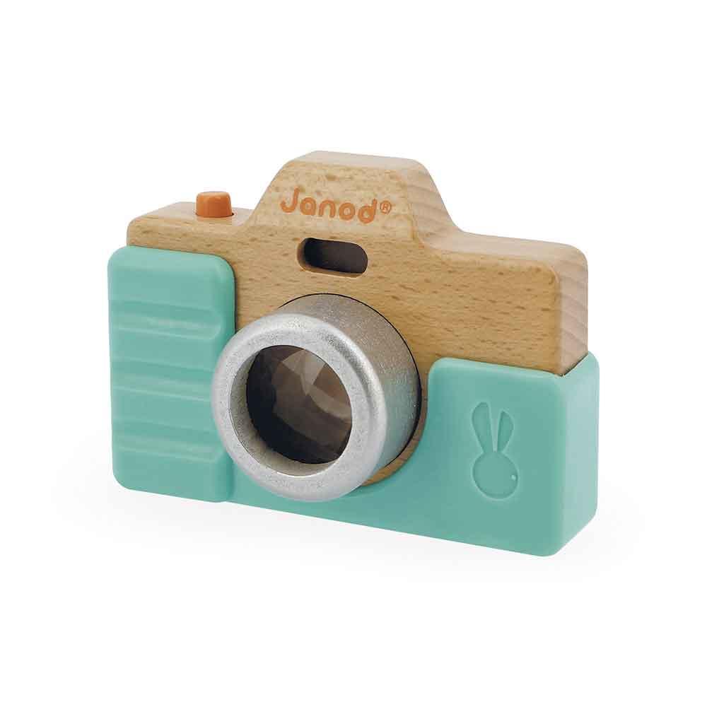 Janod Wooden Camera with Silicone Cover Side Picture