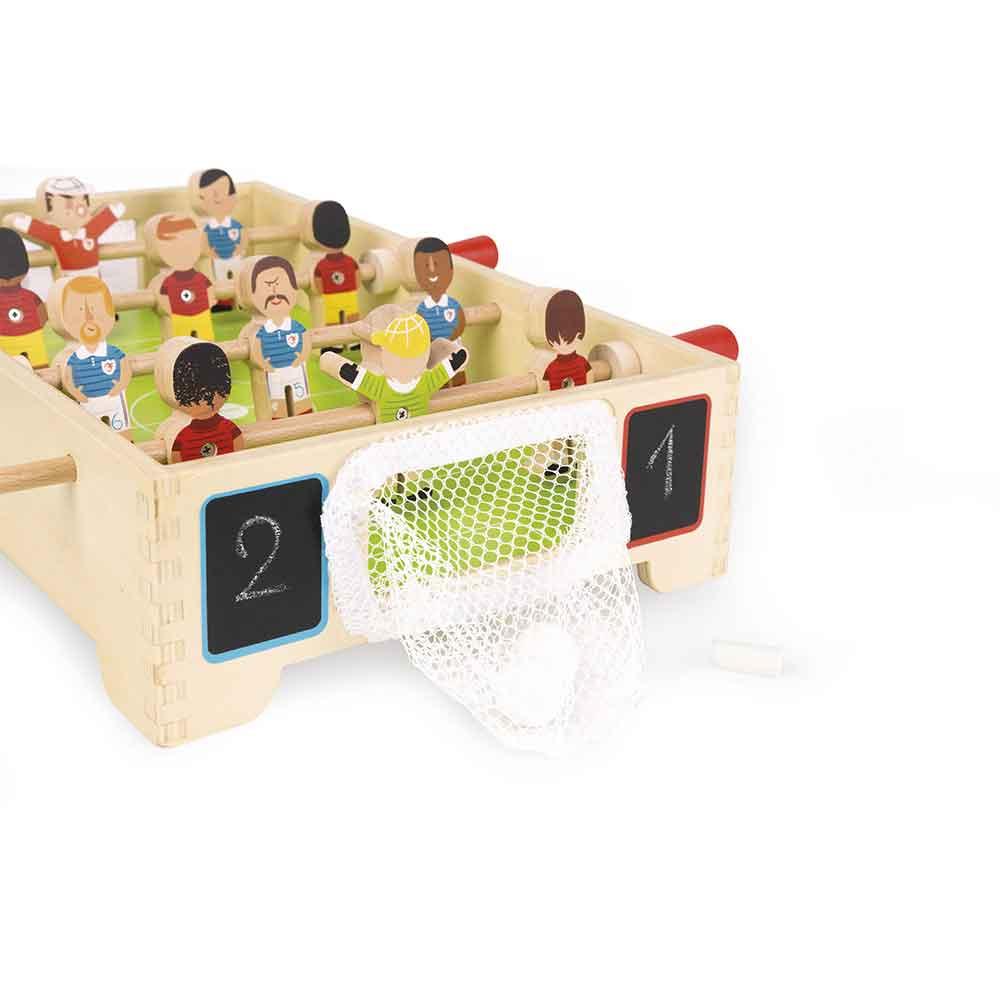 Janod Wooden Champions Mini Table Football Rear Picture