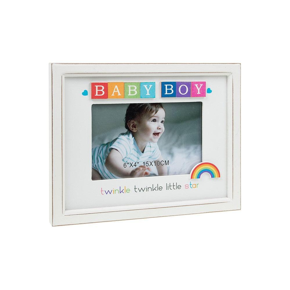 Shudehill Joe Davies Rainbow Scrabble Baby Boy Frame Main Picture