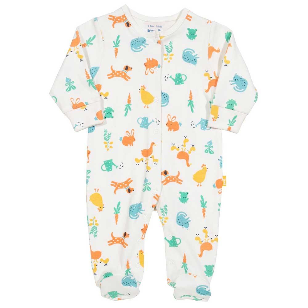 Kite Clothing GOTS Organic Cotton Farm Garden Sleepsuit Front Picture