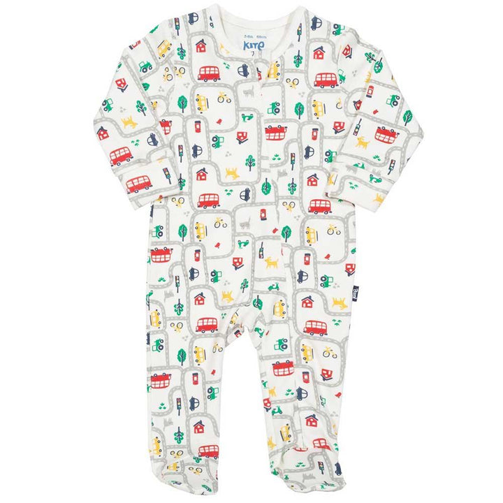 Kite Clothing GOTS Organic Cotton My Journey Sleepsuit Front Picture