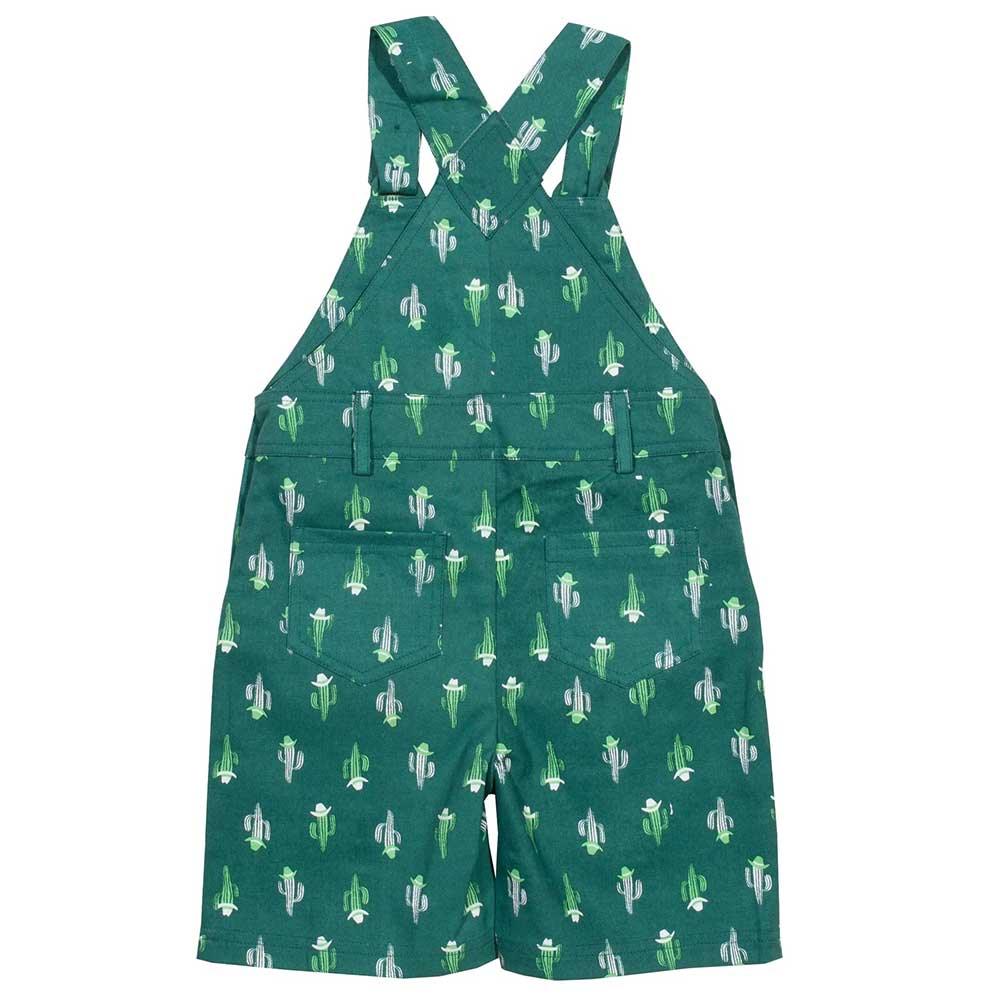 Kite Clothing GOTS Organic Cotton Cowboy Cactus Dungarees Back Picture