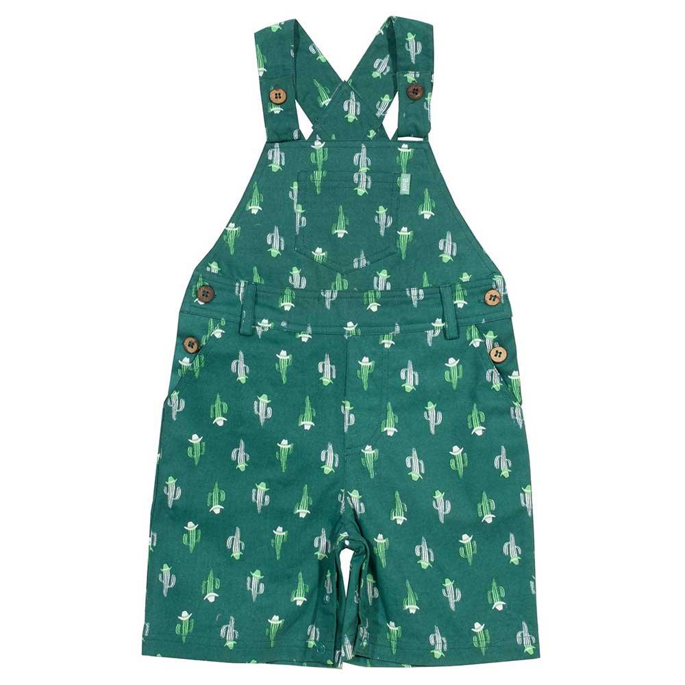 Kite Clothing GOTS Organic Cotton Cowboy Cactus Dungarees Front Picture