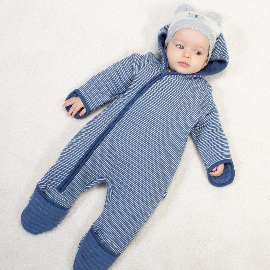 Kite Clothing GOTS Organic Cotton Furrow Onesie Being Worn Picture