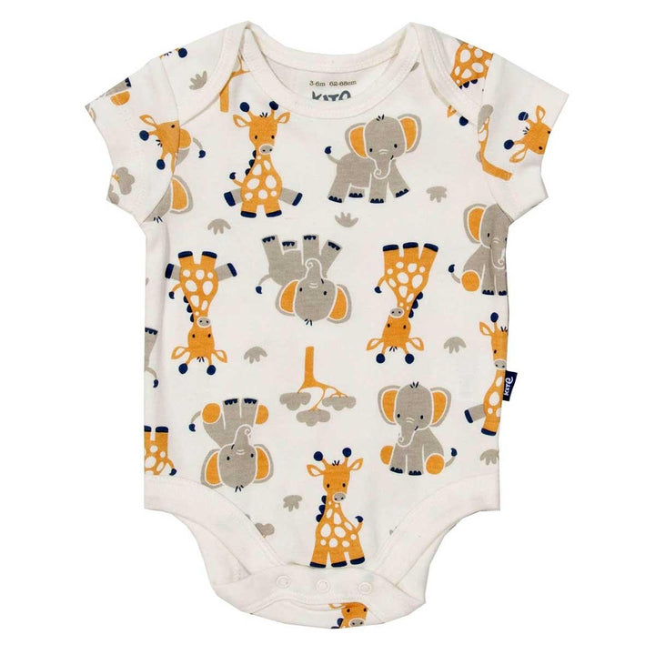 Kite eco-friendly GOTS certified organic cotton giraffe dungaree and bodysuit set bodysuit