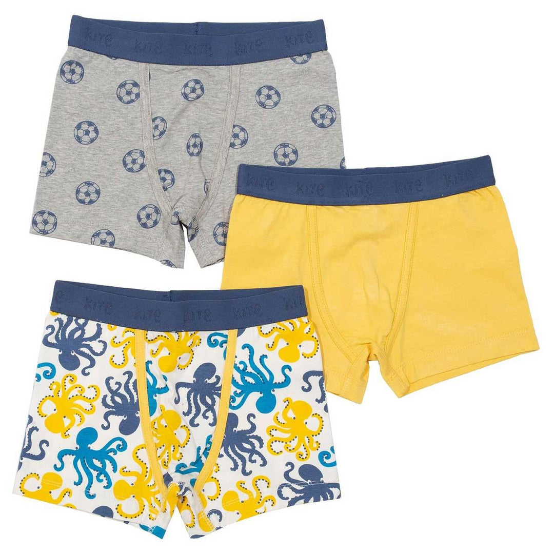 Kite GOTS Organic Cotton Octopus Trunks Triple Pack Main Picture