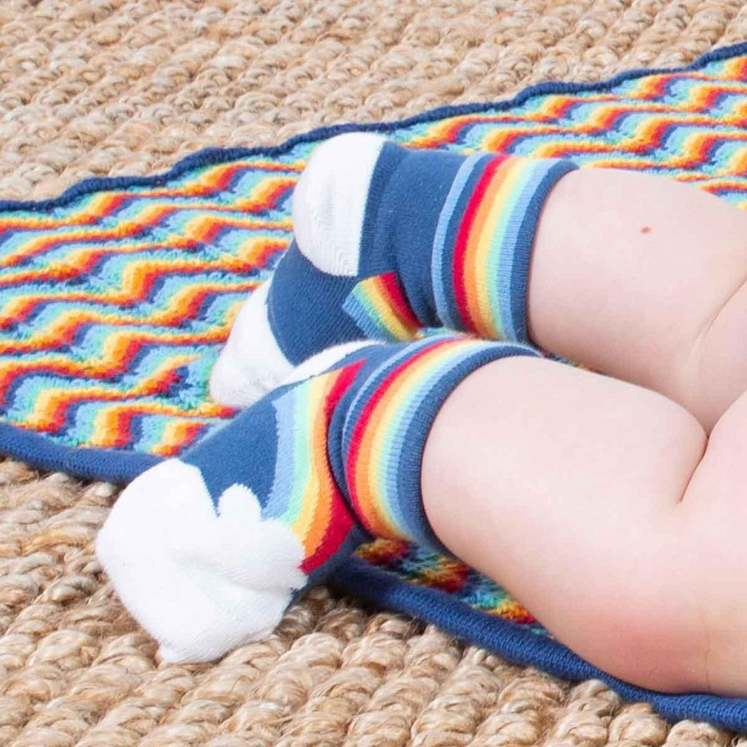 Kite GOTS Organic Cotton Rainbow Socks Intarsia Picture