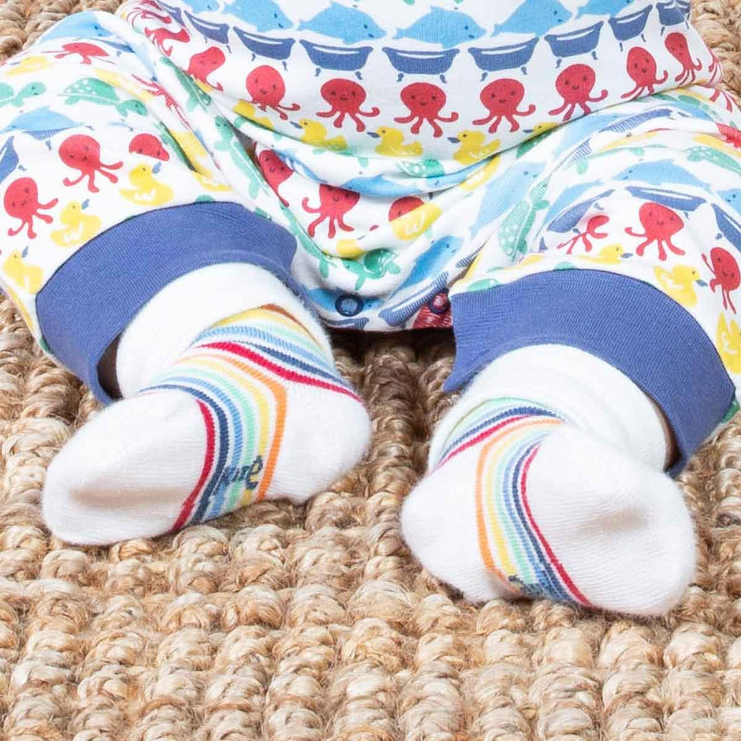 Kite GOTS Organic Cotton Rainbow Socks Stripe Picture