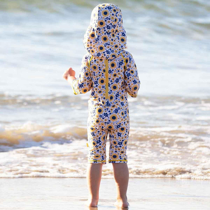 Kite Organic Sea Breeze Sunsuit Back Being Worn Picture