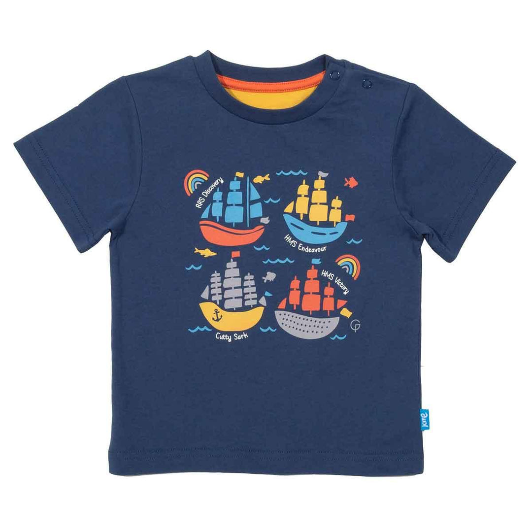 Kite eco-friendly GOTS certified organic cotton ship ahoy t-shirt main