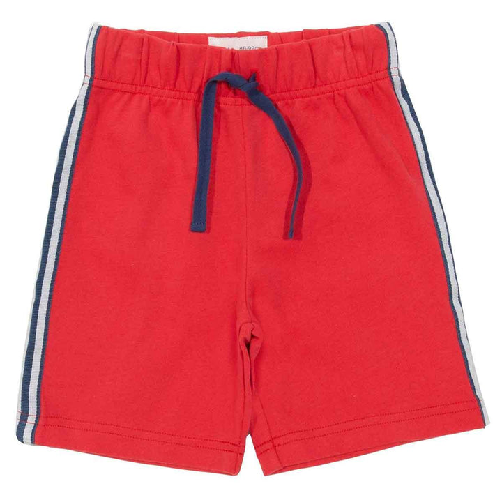 Kite GOTS Organic Cotton Side Stripe Red Shorts Front Picture