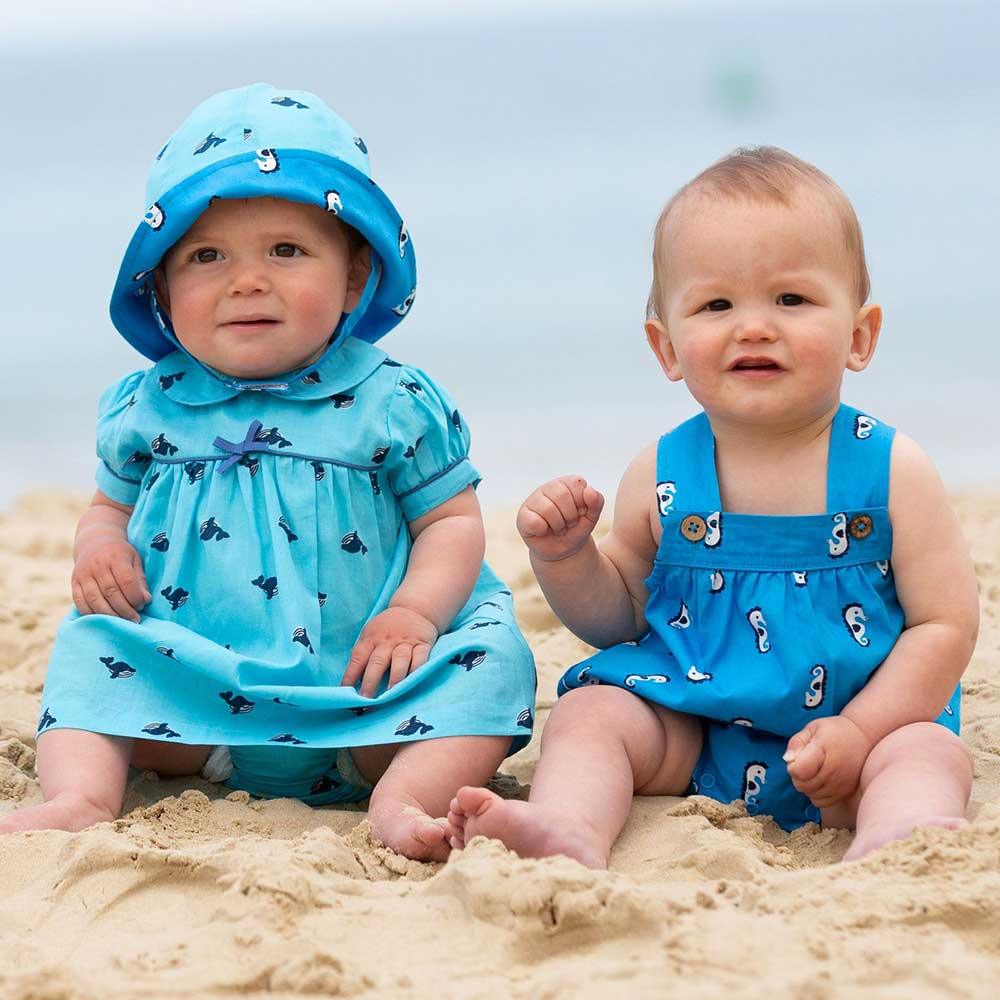 Kite Clothing GOTS Organic Cotton Wonder Whale Set Being Worn Picture