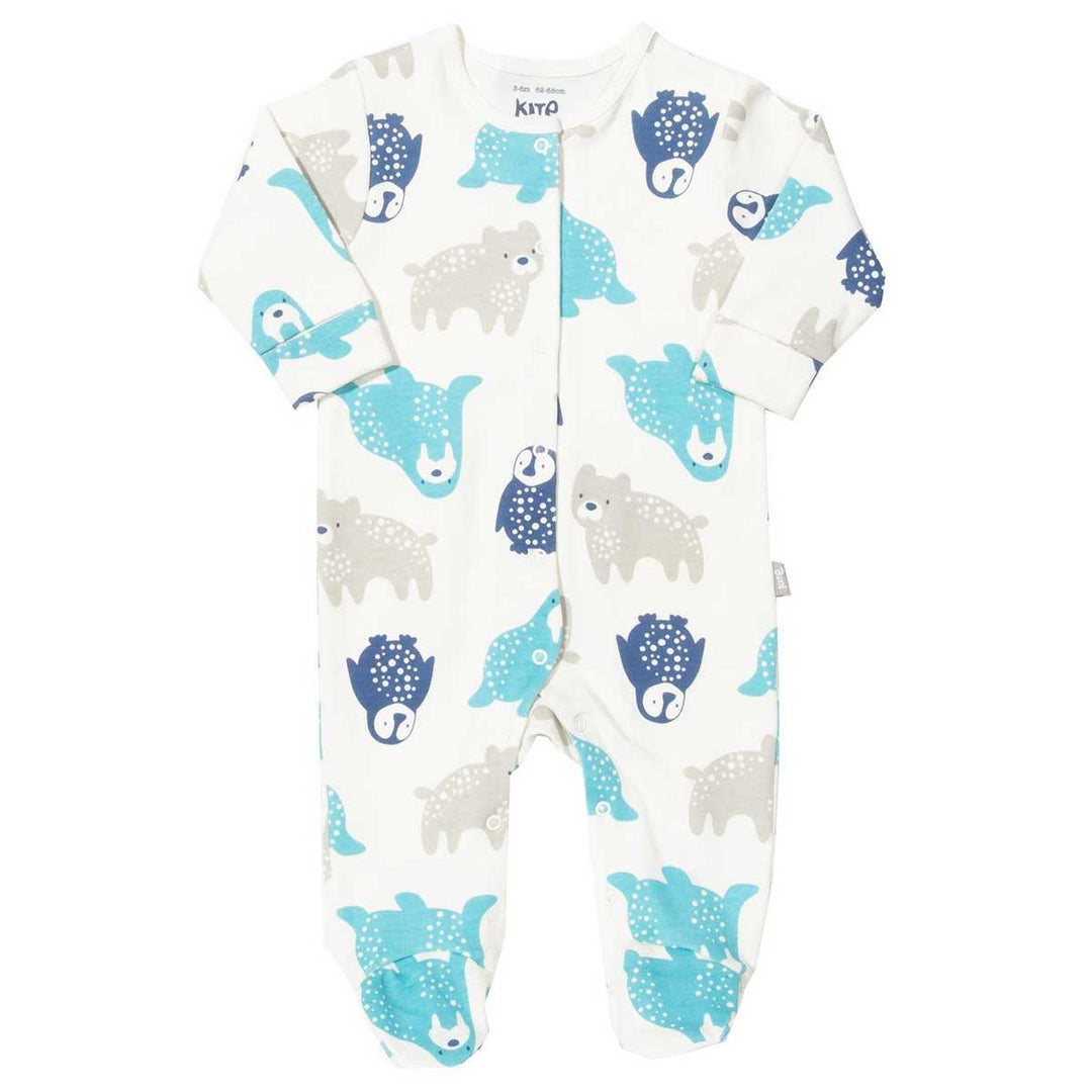 Kite Clothing GOTS Organic Cotton Polar Pals Sleepsuit Front Picture