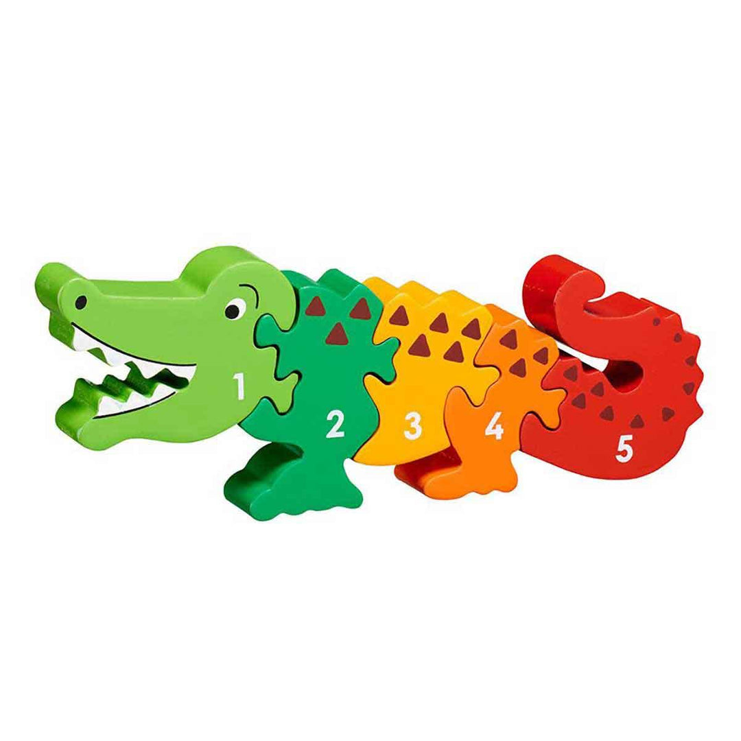 Lanka Kade Natural Wooden Crocodile 1 to 5 Jigsaw Puzzle Main Picture