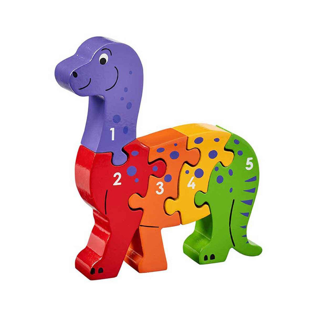 Lanka Kade Natural Wooden Dinosaur 1 to 5 Jigsaw Puzzle Main Picture