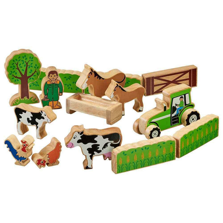 Lanka Kade Natural Wooden Farmers Field Set with Colourful Characters Main Picture